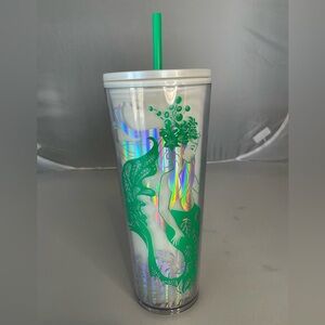 Starbucks Cold Cup Tumbler Venti Mermaid Color 24 oz